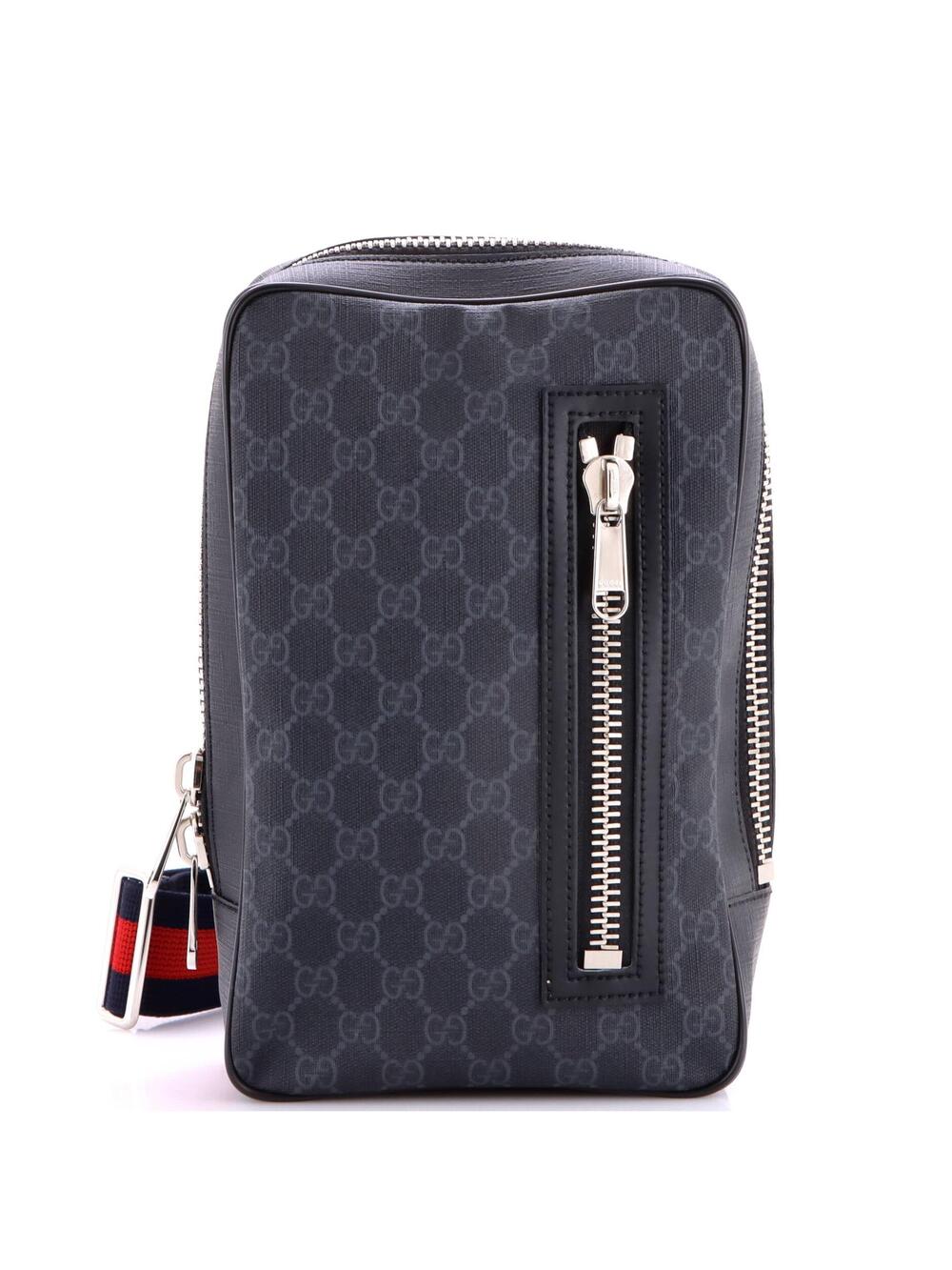 Gucci Soft Zip Sling Bag Gg Coated #365191G12B